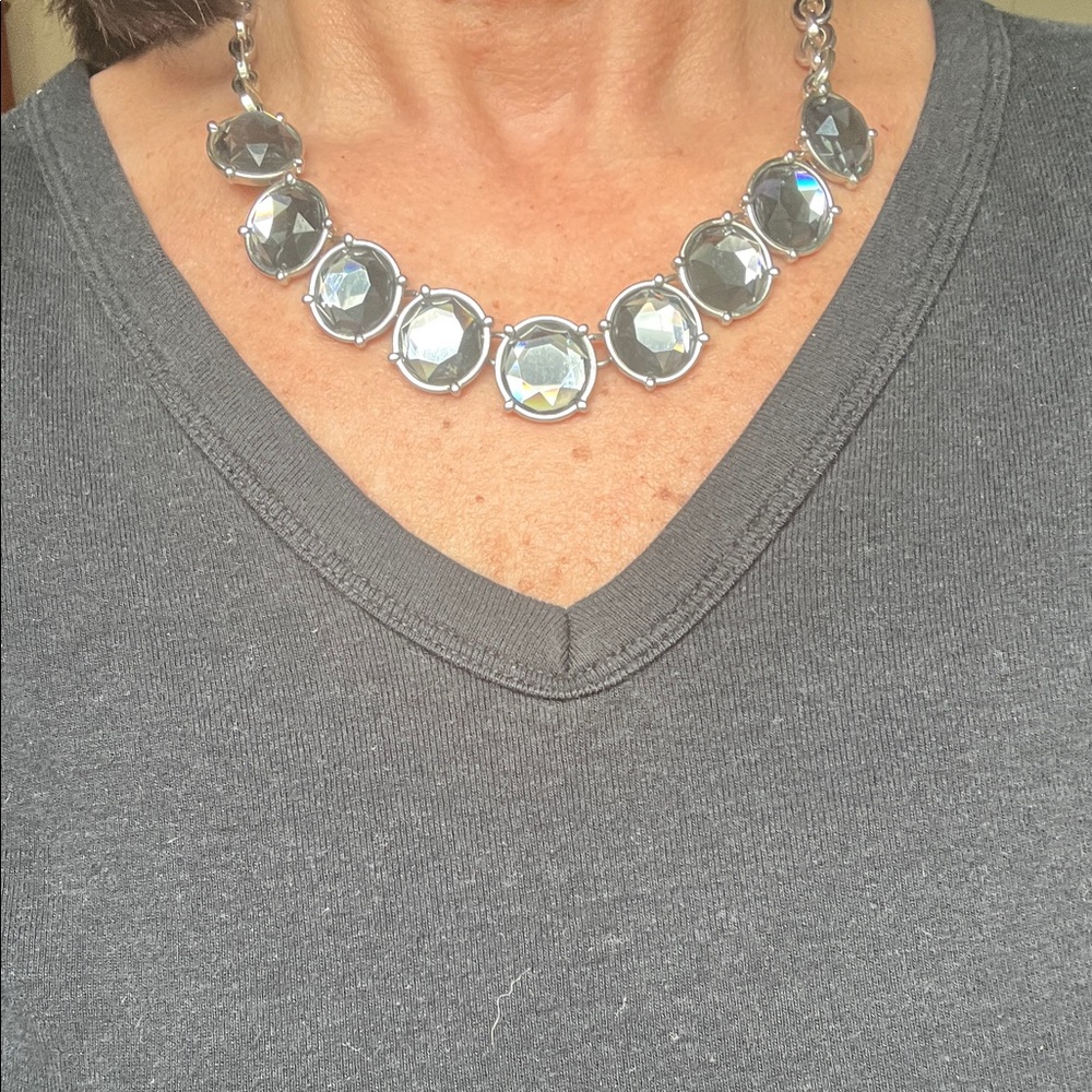 Lia Sophia Silver Statement Necklace